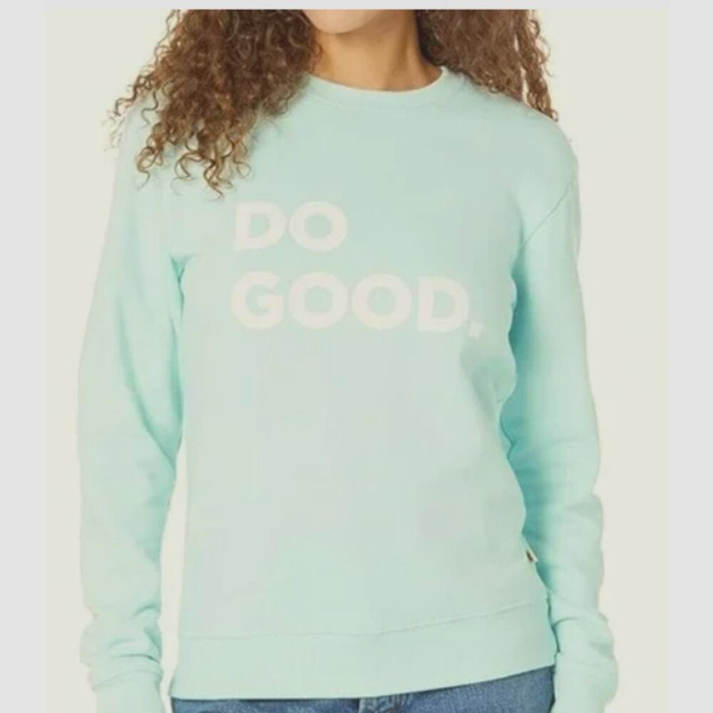 Cotopaxi Do Good Crewneck Sweatshirt Blue Organic Cotton Size XS $75 Winter